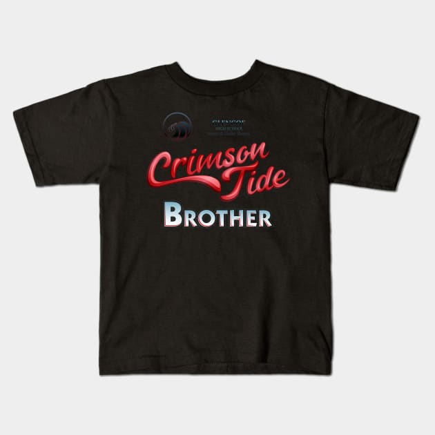 Crimson Tide brother Kids T-Shirt by GlencoeHSBCG